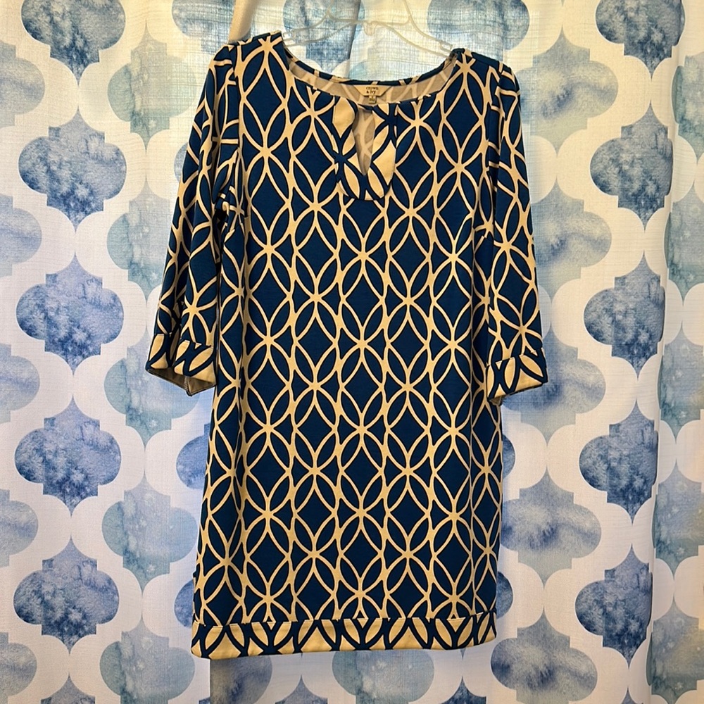 Bold and bright geometric patterned dress size S